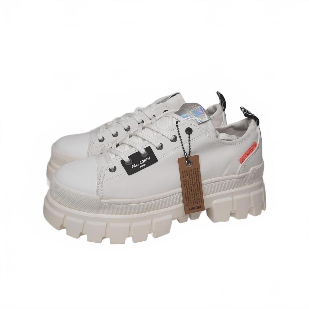 Palladium‎ Revolt LO TX Women's White -Vegan Size 10
